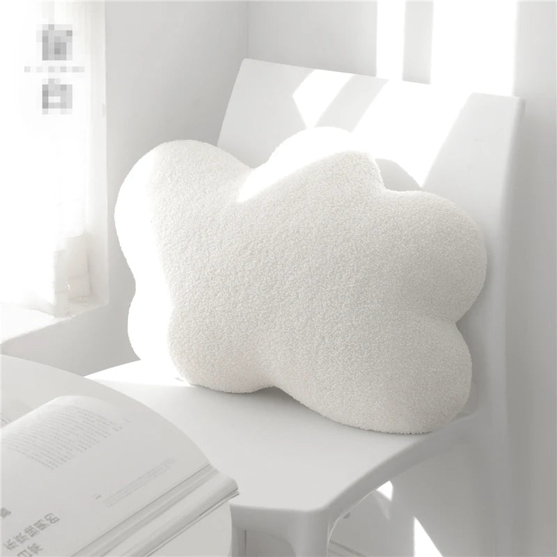 Soft Cartoon Cloud Plush Pillow – Cozy Baby Room & Girls’ Bedroom Decor