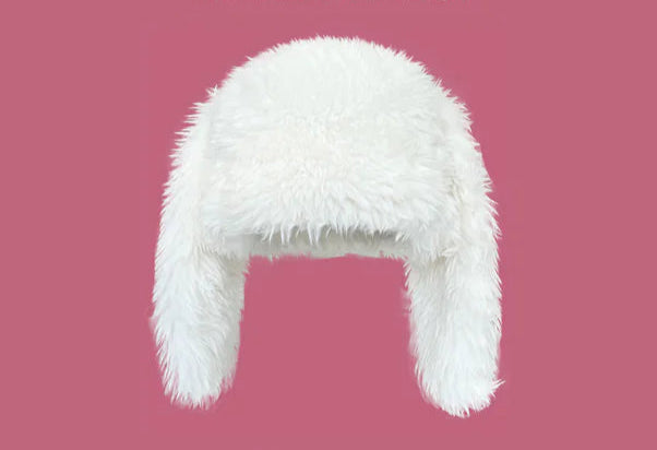 Sweet Rabbit Ears Plush Winter Bonnet for Kids – Cozy & Stylish Hat