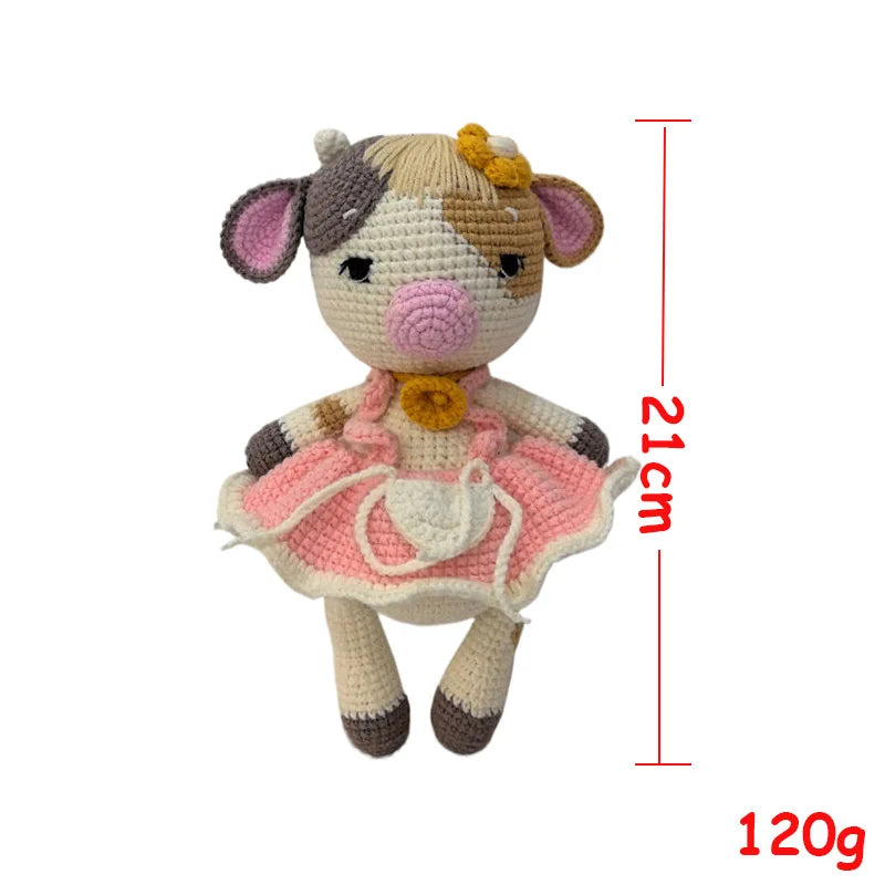 Cuddle Pals Handmade Crochet Animal Plush Dolls – Soft Stuffed Friends in Cute Outfits