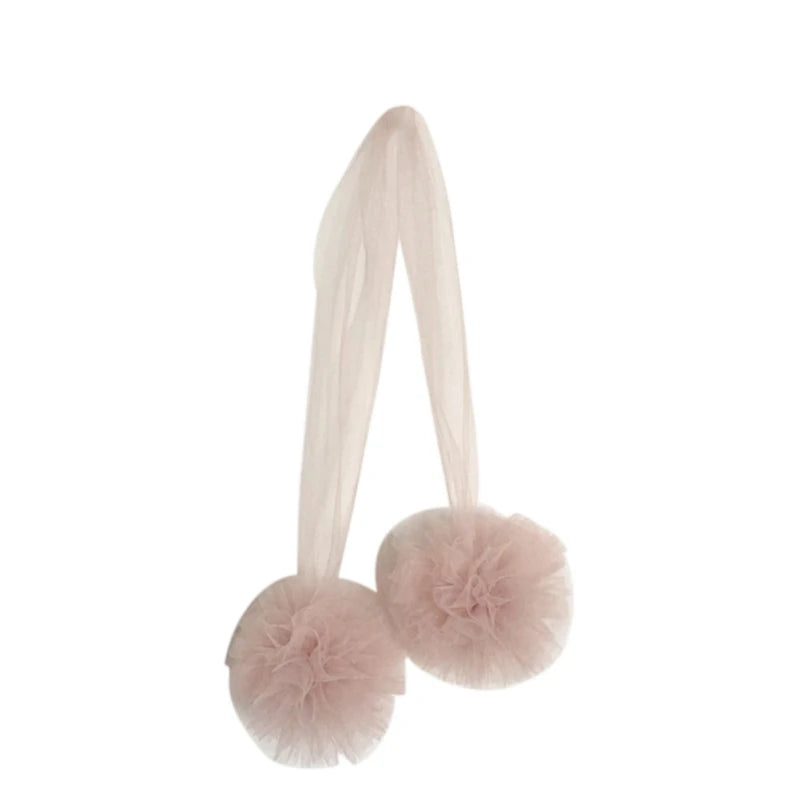 Chiffon Pom-Pom – Whimsical Canopy & Room Decoration for Girls’ Bedroom