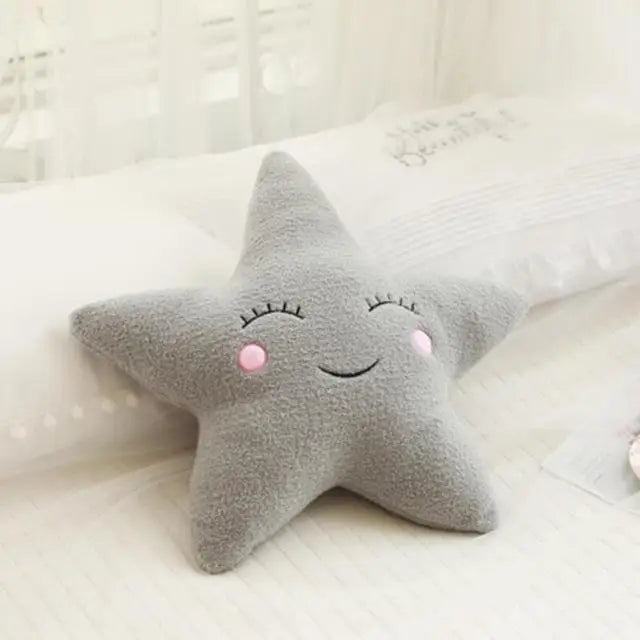 Dreamy Skies Plush Pillow Set – Soft Cloud, Moon, Star & Raindrop Cushions for Kids, Baby Room Decor