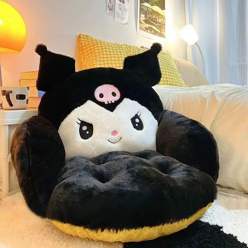 Plush Cartoon Seat Cushion – Cozy Comfort for Girls