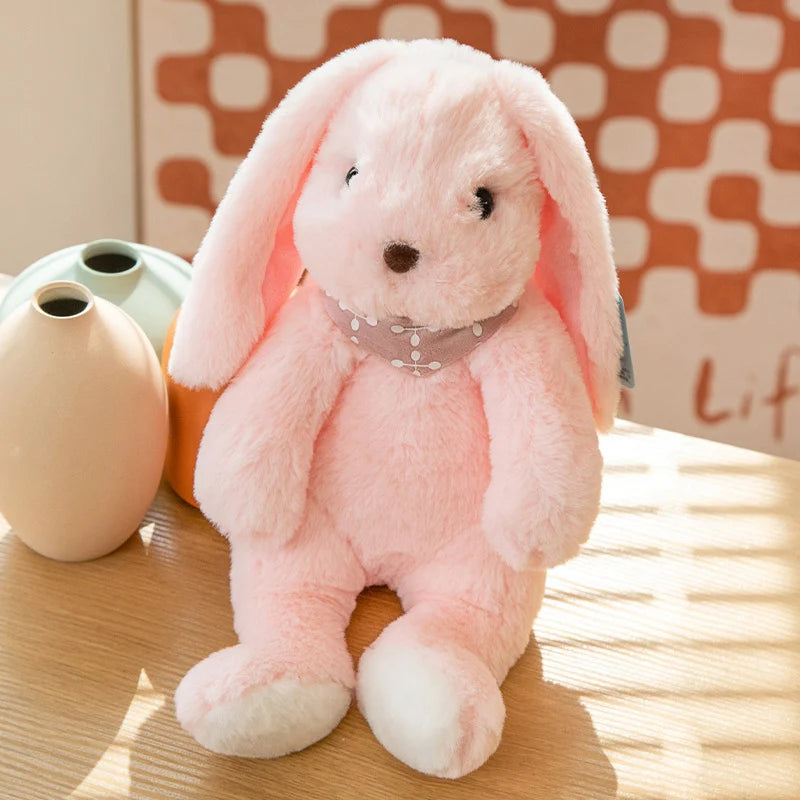 Sweater Buns  Big Ear Bunny Plush – Soft Stuffed Rabbit Dolls in Cozy Knitwear for Girls’ Rooms