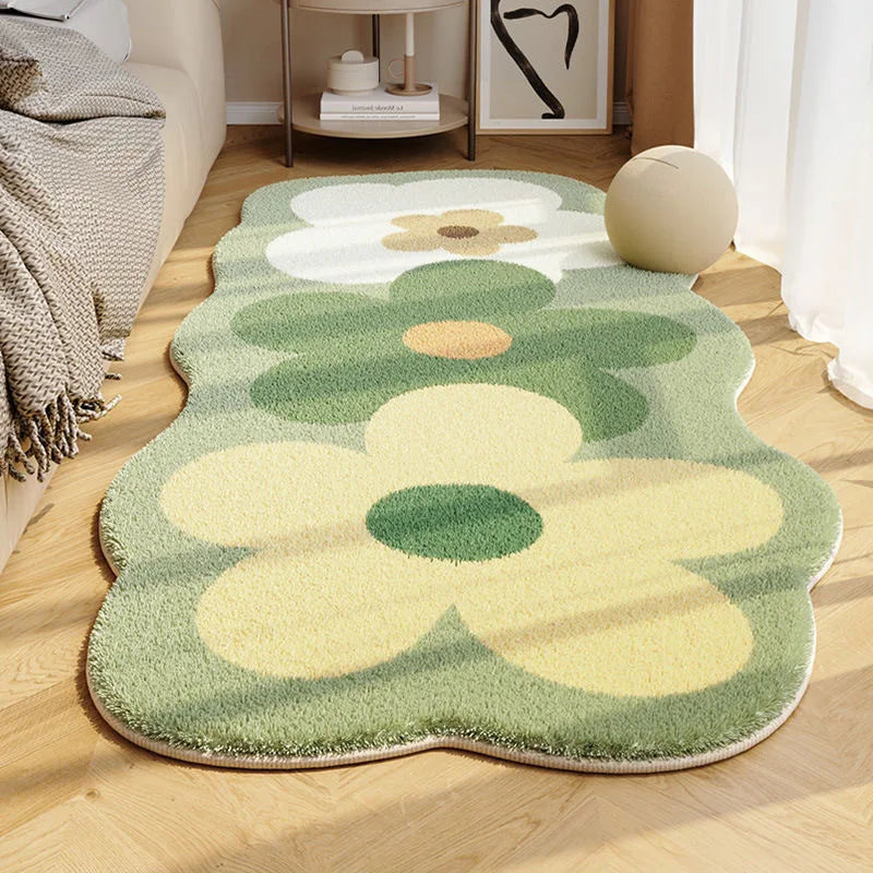 Blossom Trio – Super Absorbent 3-Flower Rug for Girls | Soft, Non-Slip & Machine Washable