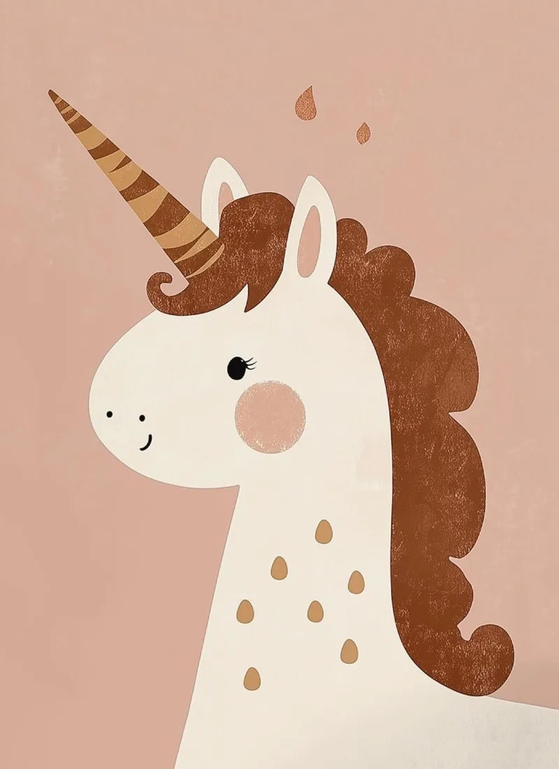Sugarplum Spaces Nordic Cartoon Animals Canvas Wall Art