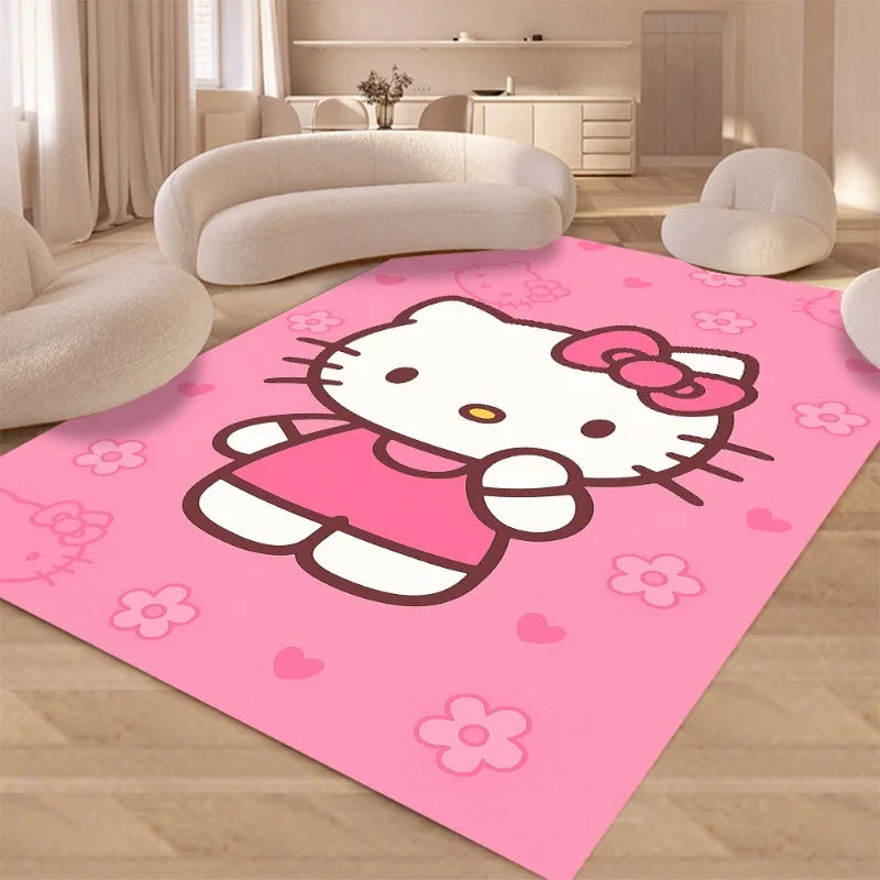 Hello Kitty Large Area Mat – Cute & Cozy Bedroom Decor for Young Girls