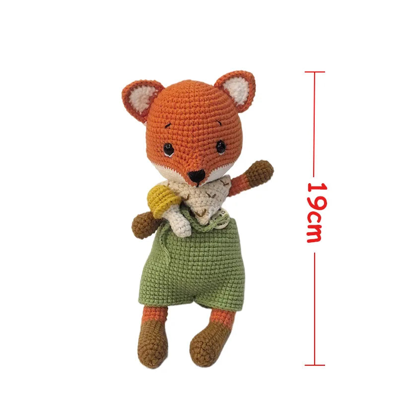 Cuddle Pals Handmade Crochet Animal Plush Dolls – Soft Stuffed Friends in Cute Outfits