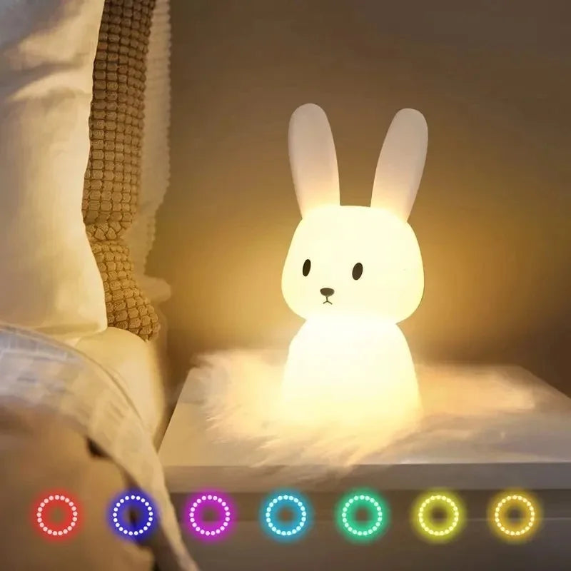 LED Rabbit Night Light – Sugarplum Spaces