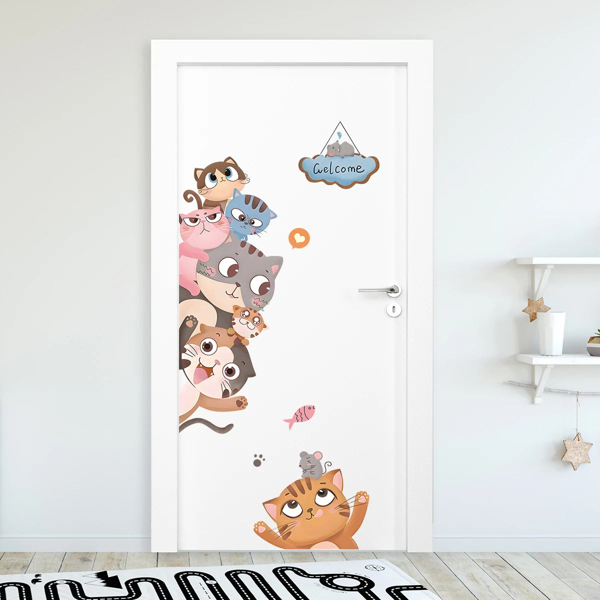 Critter Crew Cartoon Animal Wall Stickers – Educational & Easy Peel Décor