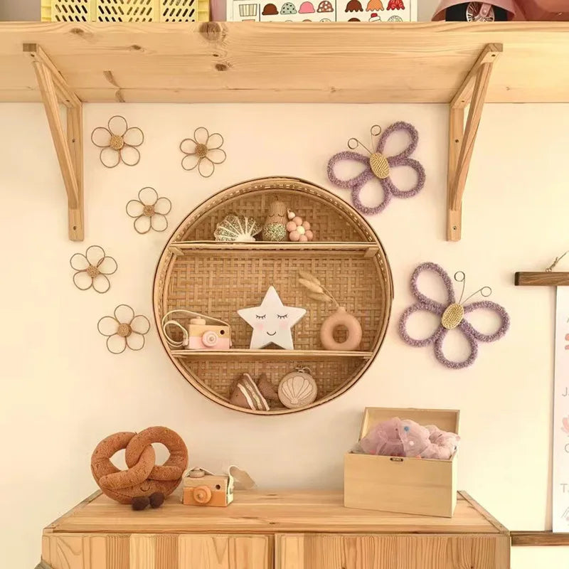 Boho Butterfly & Daisy Wall Décor – 2 Piece Set