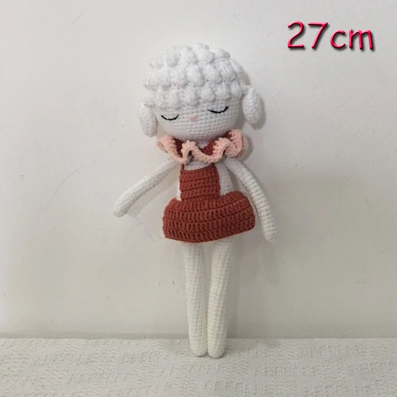 Cuddle Pals Handmade Crochet Animal Plush Dolls – Soft Stuffed Friends in Cute Outfits