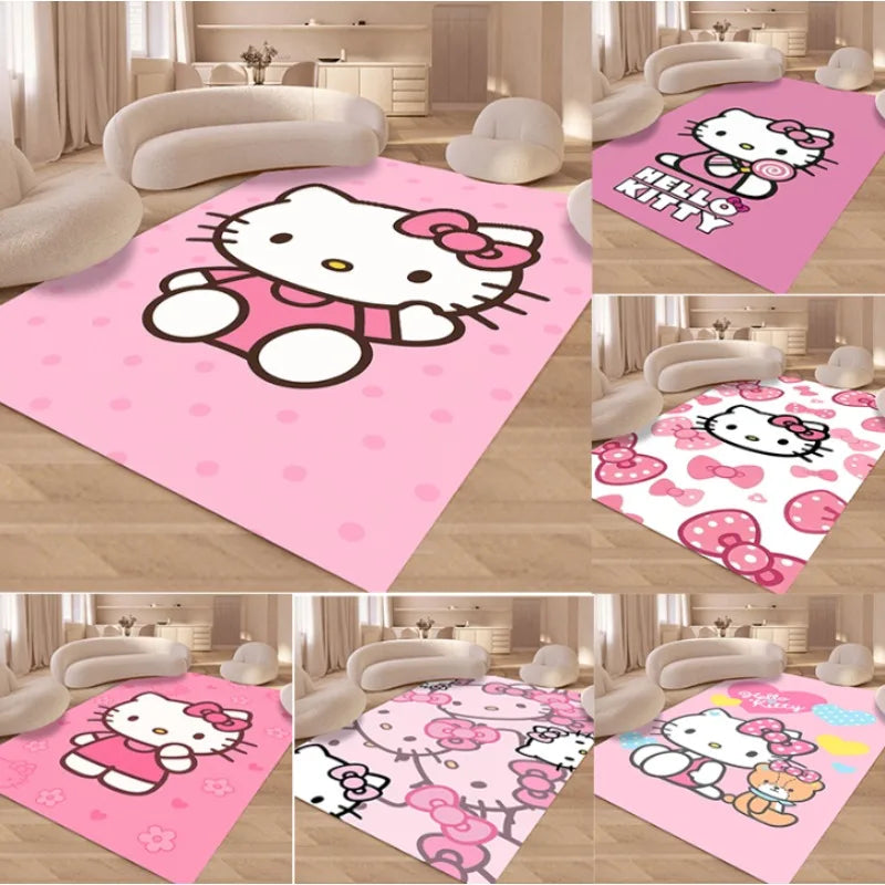 Hello Kitty Large Area Mat – Cute & Cozy Bedroom Decor for Young Girls