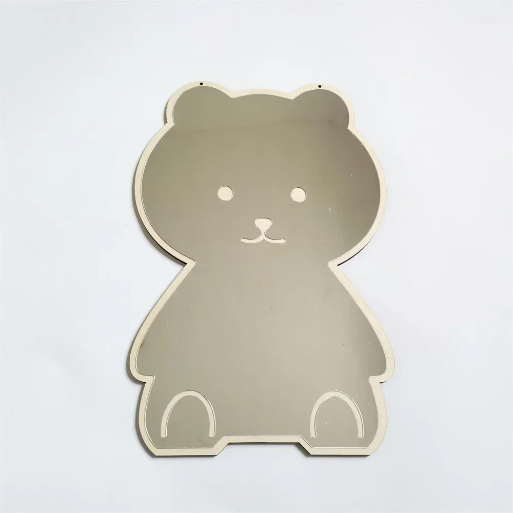 Sugarplum Spaces – Girl’s Bedroom Decorative Bear & Rabbit Acrylic Mirror
