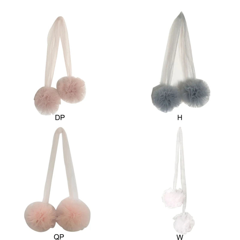Chiffon Pom-Pom – Whimsical Canopy & Room Decoration for Girls’ Bedroom