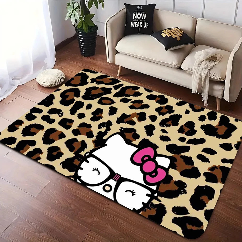 Cozy Hello Kitty Flannel Mat with Fun Prints