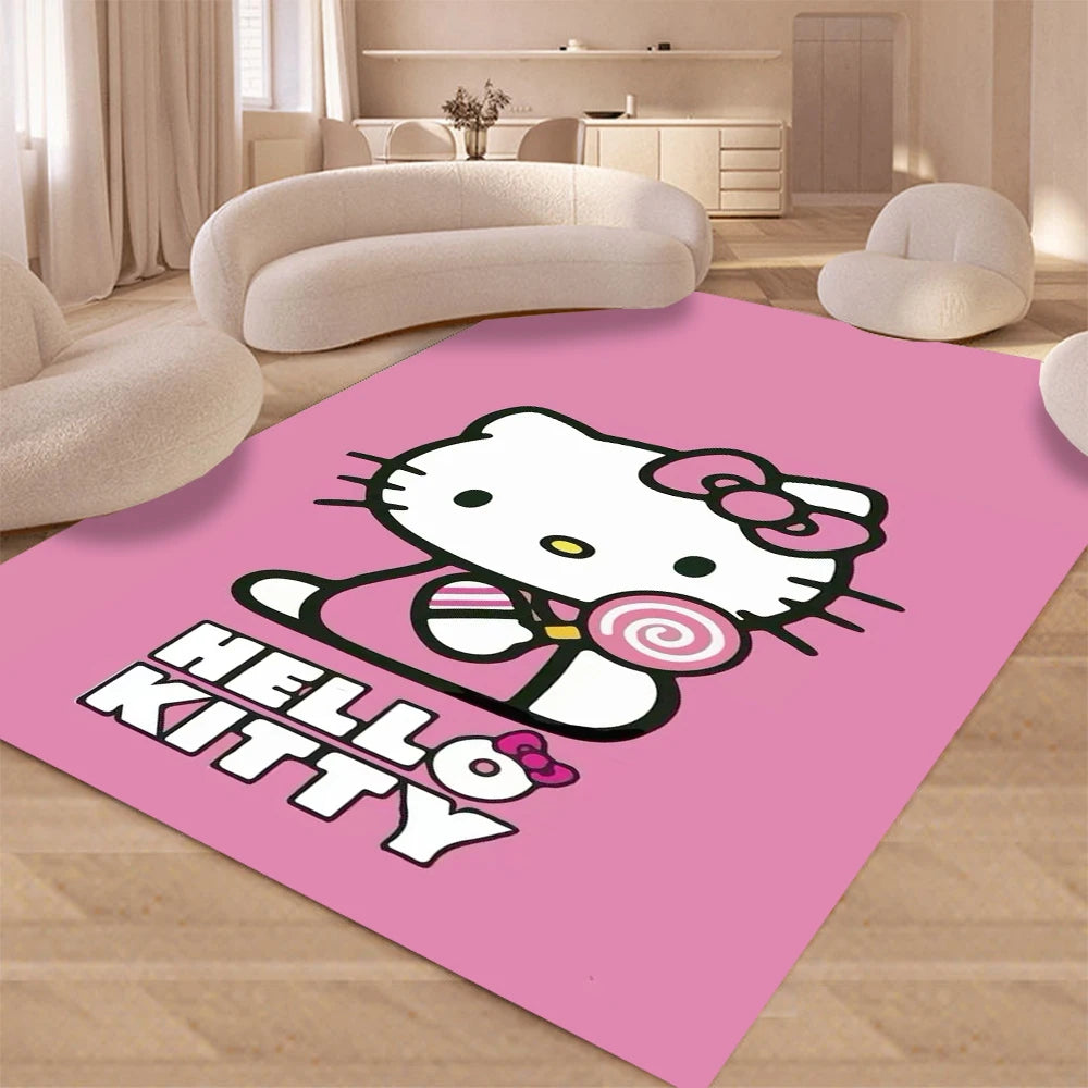 Hello Kitty Large Area Mat – Cute & Cozy Bedroom Decor for Young Girls