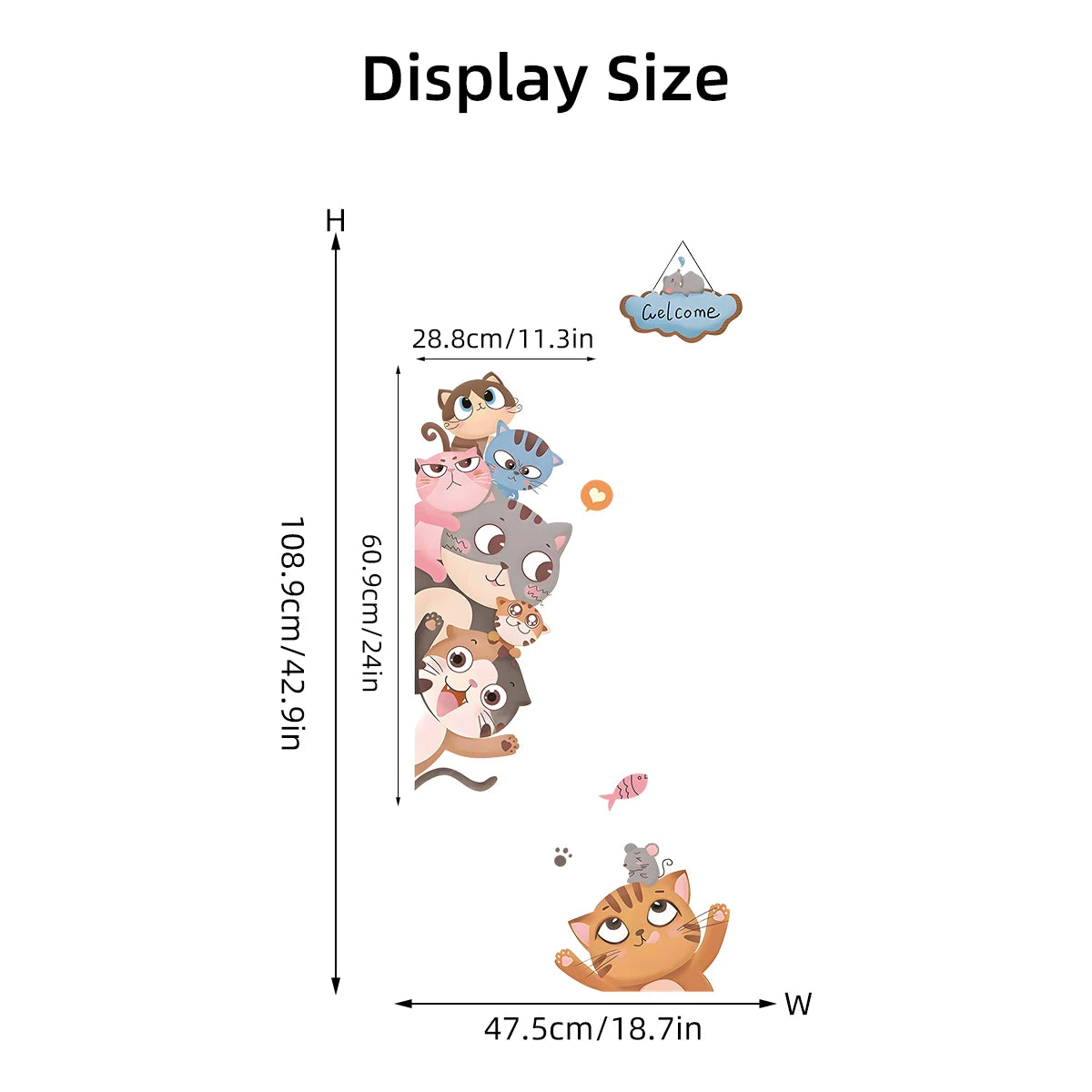 Critter Crew Cartoon Animal Wall Stickers – Educational & Easy Peel Décor