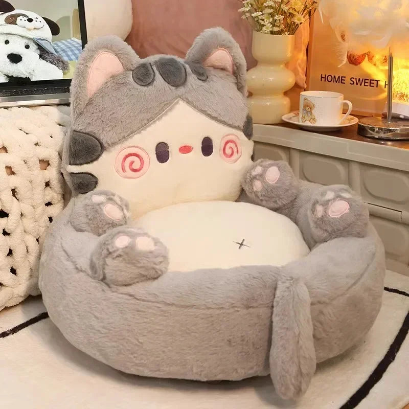 Whisker Lounge – Cute Kitten Lazy Sofa Cushion for Kids & Cozy Corners