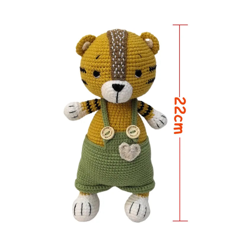 Cuddle Pals Handmade Crochet Animal Plush Dolls – Soft Stuffed Friends in Cute Outfits