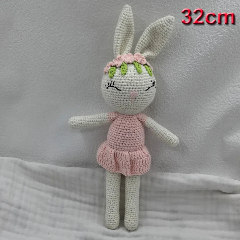 Cuddle Pals Handmade Crochet Animal Plush Dolls – Soft Stuffed Friends in Cute Outfits