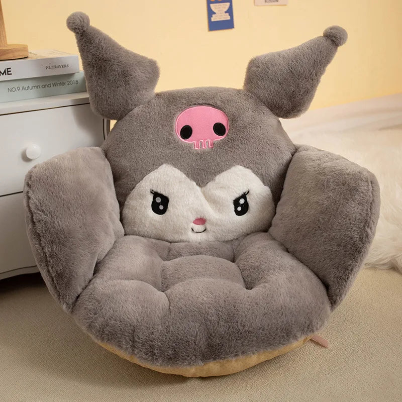 Plush Cartoon Seat Cushion – Cozy Comfort for Girls