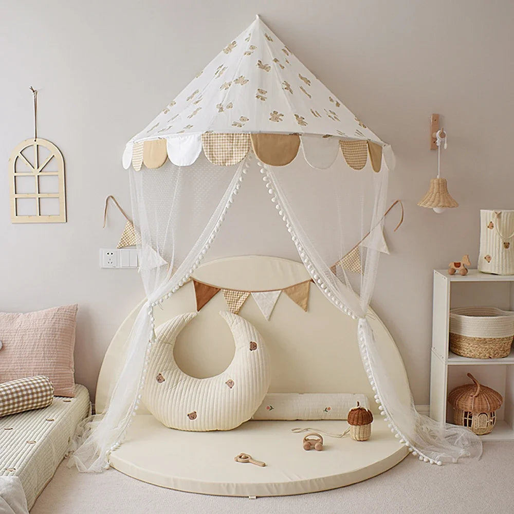 Sugarplum Spaces Girls’ Hanging Tent Canopy – Cozy Reading Corner