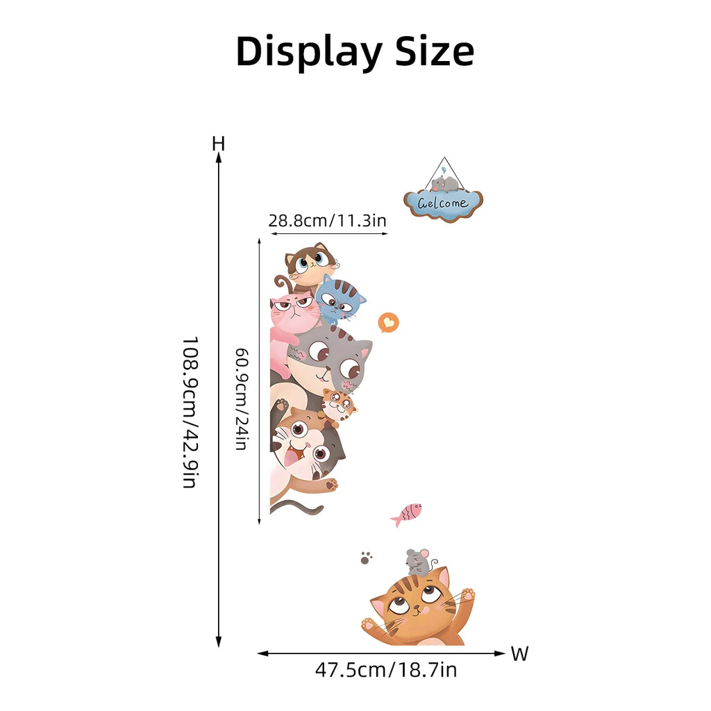 Critter Crew Cartoon Animal Wall Stickers – Educational & Easy Peel Décor