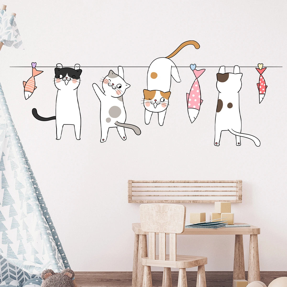 Critter Crew Cartoon Animal Wall Stickers – Educational & Easy Peel Décor