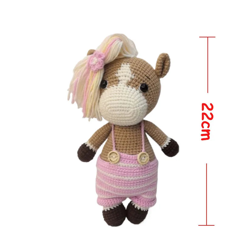 Cuddle Pals Handmade Crochet Animal Plush Dolls – Soft Stuffed Friends in Cute Outfits