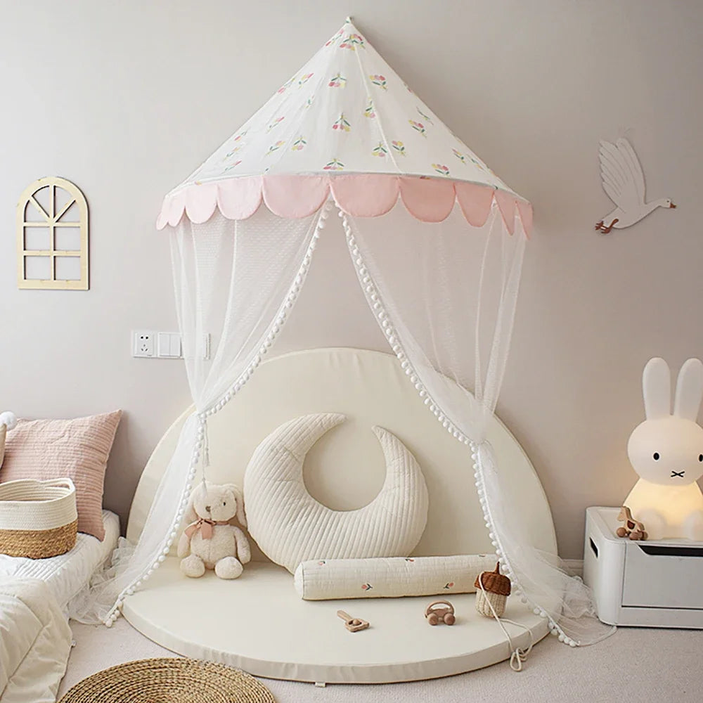Sugarplum Spaces Girls’ Hanging Tent Canopy – Cozy Reading Corner