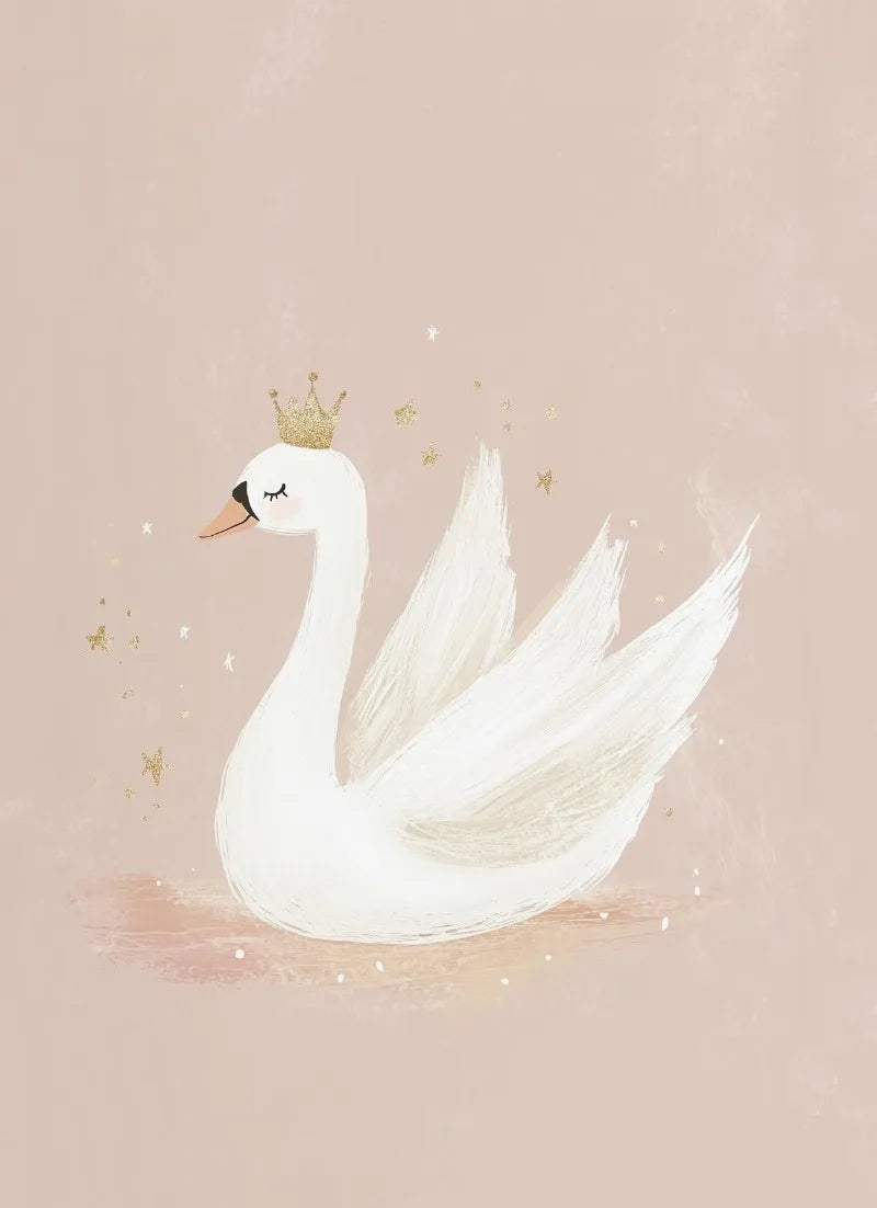 Sugarplum Spaces Nordic Cartoon Animal Canvas Wall Art