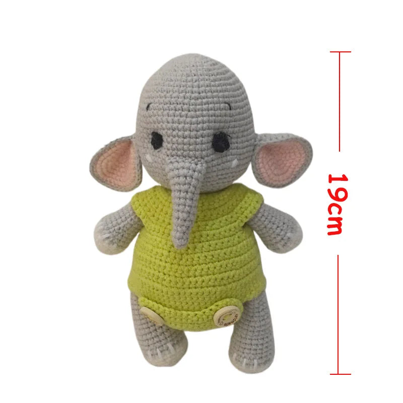 Cuddle Pals Handmade Crochet Animal Plush Dolls – Soft Stuffed Friends in Cute Outfits