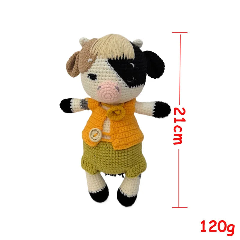 Cuddle Pals Handmade Crochet Animal Plush Dolls – Soft Stuffed Friends in Cute Outfits