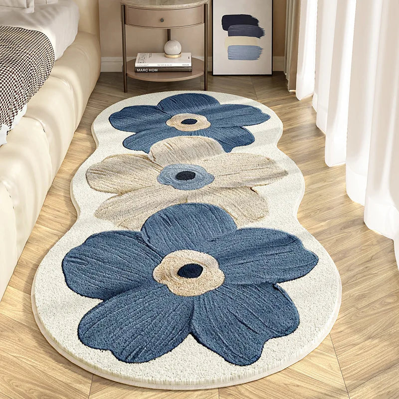Blossom Trio – Super Absorbent 3-Flower Rug for Girls | Soft, Non-Slip & Machine Washable