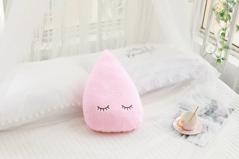 Dreamy Skies Plush Pillow Set – Soft Cloud, Moon, Star & Raindrop Cushions for Kids, Baby Room Decor