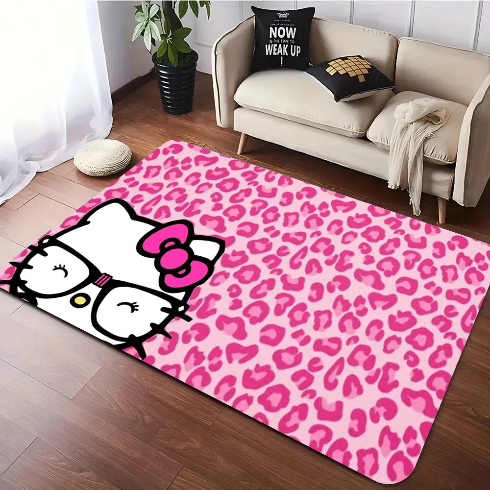 Cozy Hello Kitty Flannel Mat with Fun Prints