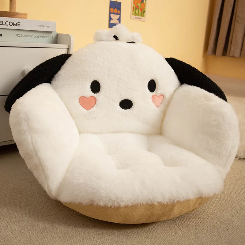 Plush Cartoon Seat Cushion – Cozy Comfort for Girls