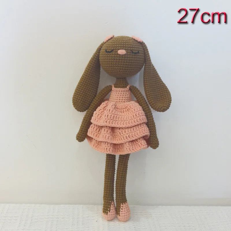 Cuddle Pals Handmade Crochet Animal Plush Dolls – Soft Stuffed Friends in Cute Outfits