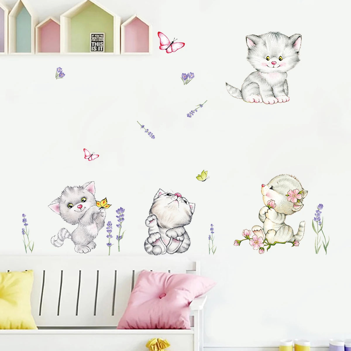 Critter Crew Cartoon Animal Wall Stickers – Educational & Easy Peel Décor