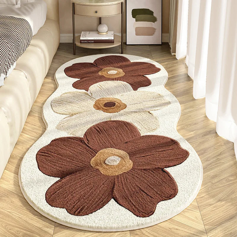 Blossom Trio – Super Absorbent 3-Flower Rug for Girls | Soft, Non-Slip & Machine Washable