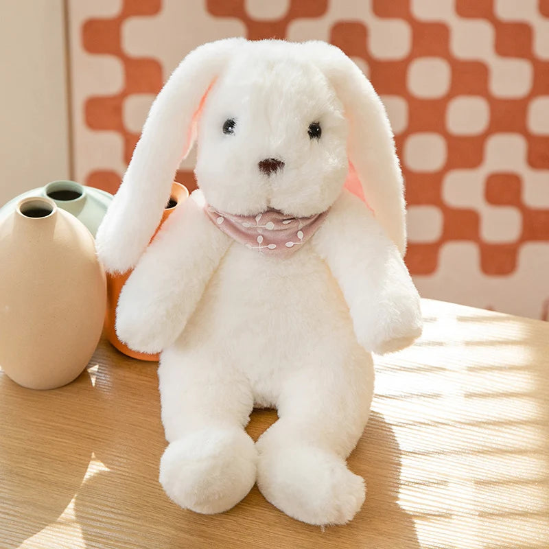 Sweater Buns  Big Ear Bunny Plush – Soft Stuffed Rabbit Dolls in Cozy Knitwear for Girls’ Rooms