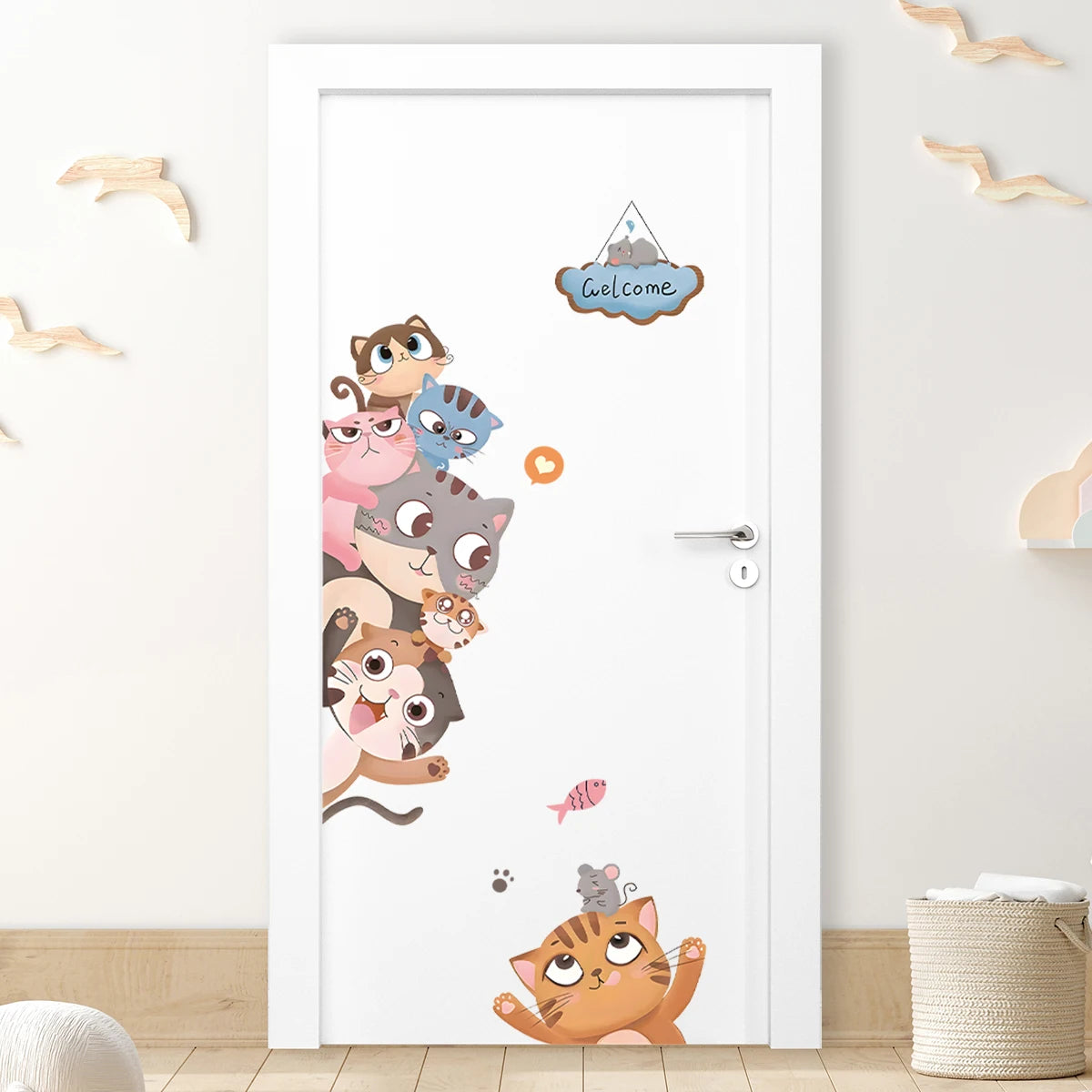 Critter Crew Cartoon Animal Wall Stickers – Educational & Easy Peel Décor