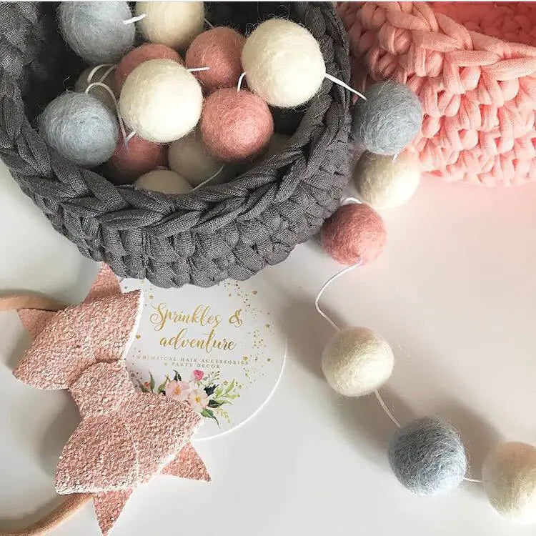 Sugarplum Spaces Pom Pom Hanging Ornaments