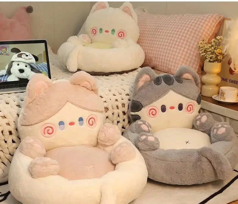 Whisker Lounge – Cute Kitten Lazy Sofa Cushion for Kids & Cozy Corners