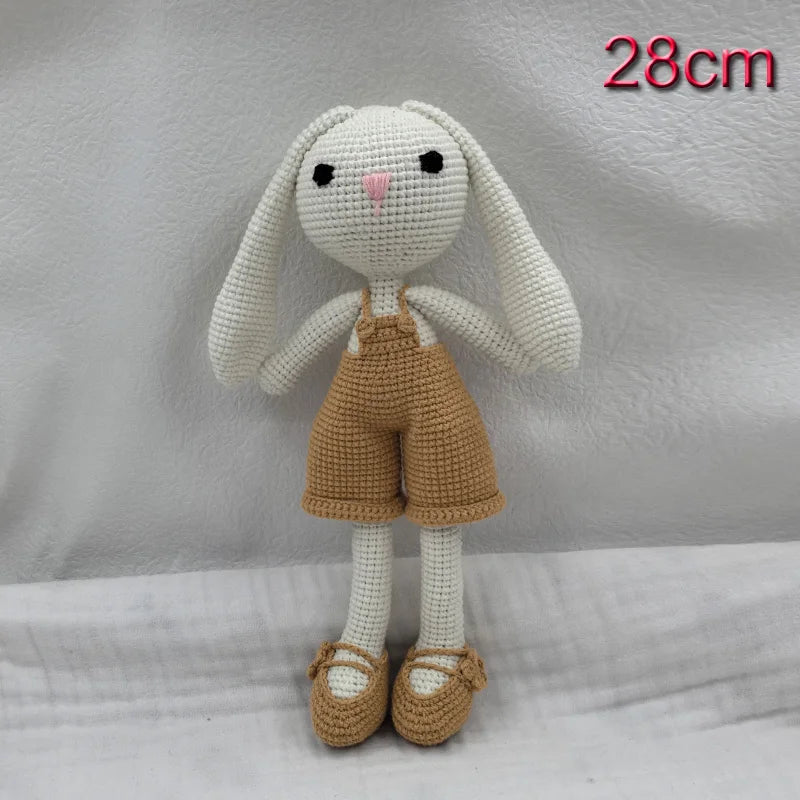 Cuddle Pals Handmade Crochet Animal Plush Dolls – Soft Stuffed Friends in Cute Outfits