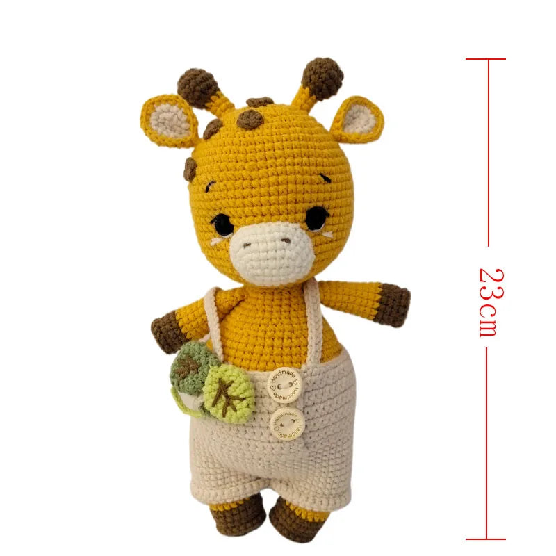 Cuddle Pals Handmade Crochet Animal Plush Dolls – Soft Stuffed Friends in Cute Outfits