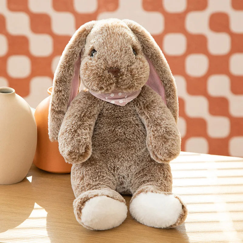 Sweater Buns  Big Ear Bunny Plush – Soft Stuffed Rabbit Dolls in Cozy Knitwear for Girls’ Rooms
