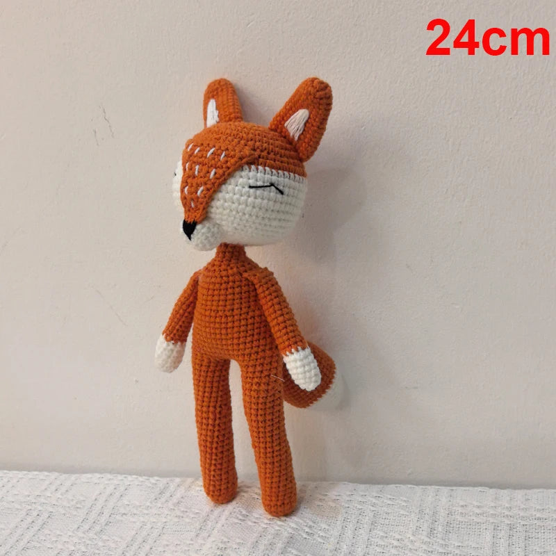 Cuddle Pals Handmade Crochet Animal Plush Dolls – Soft Stuffed Friends in Cute Outfits