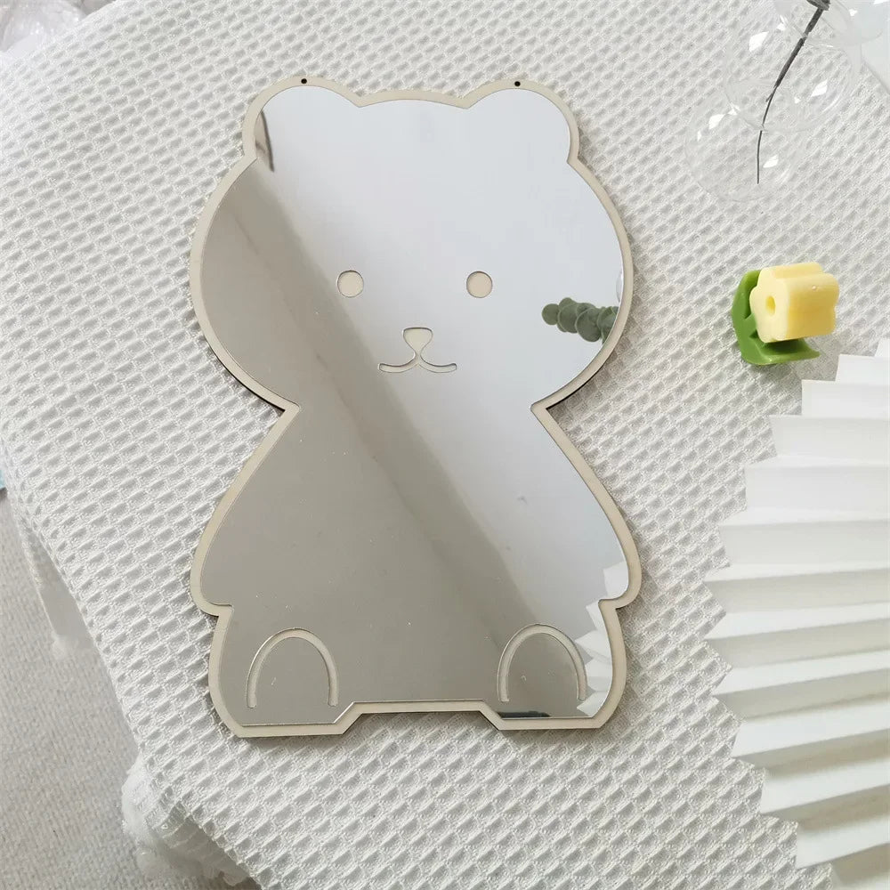 Sugarplum Spaces – Girl’s Bedroom Decorative Bear & Rabbit Acrylic Mirror