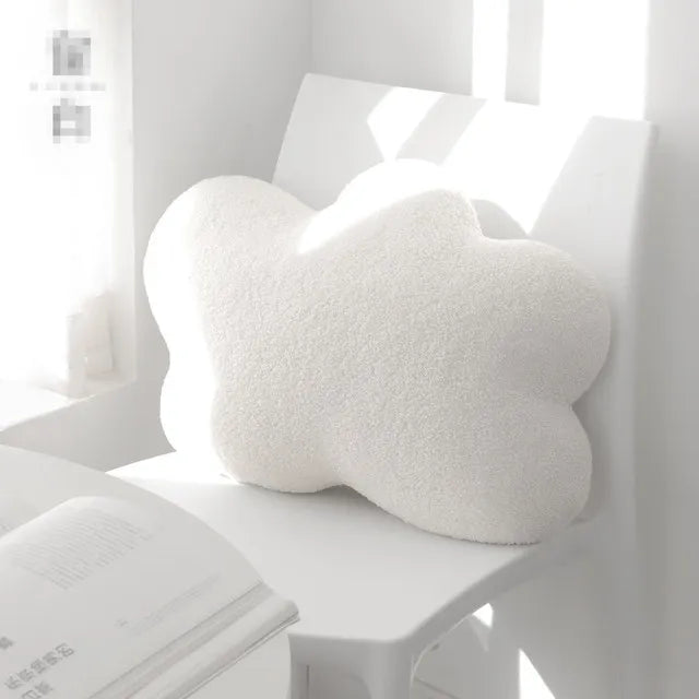 Soft Cartoon Cloud Plush Pillow – Cozy Baby Room & Girls’ Bedroom Decor